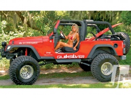 Hot Girl And Jeep (click to view)