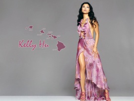 Kelly Hu sexy dress (click to view)
