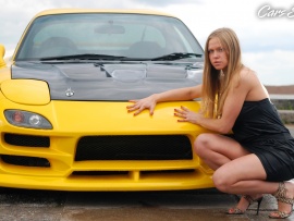Mazda rx7 and hot girl (click to view)