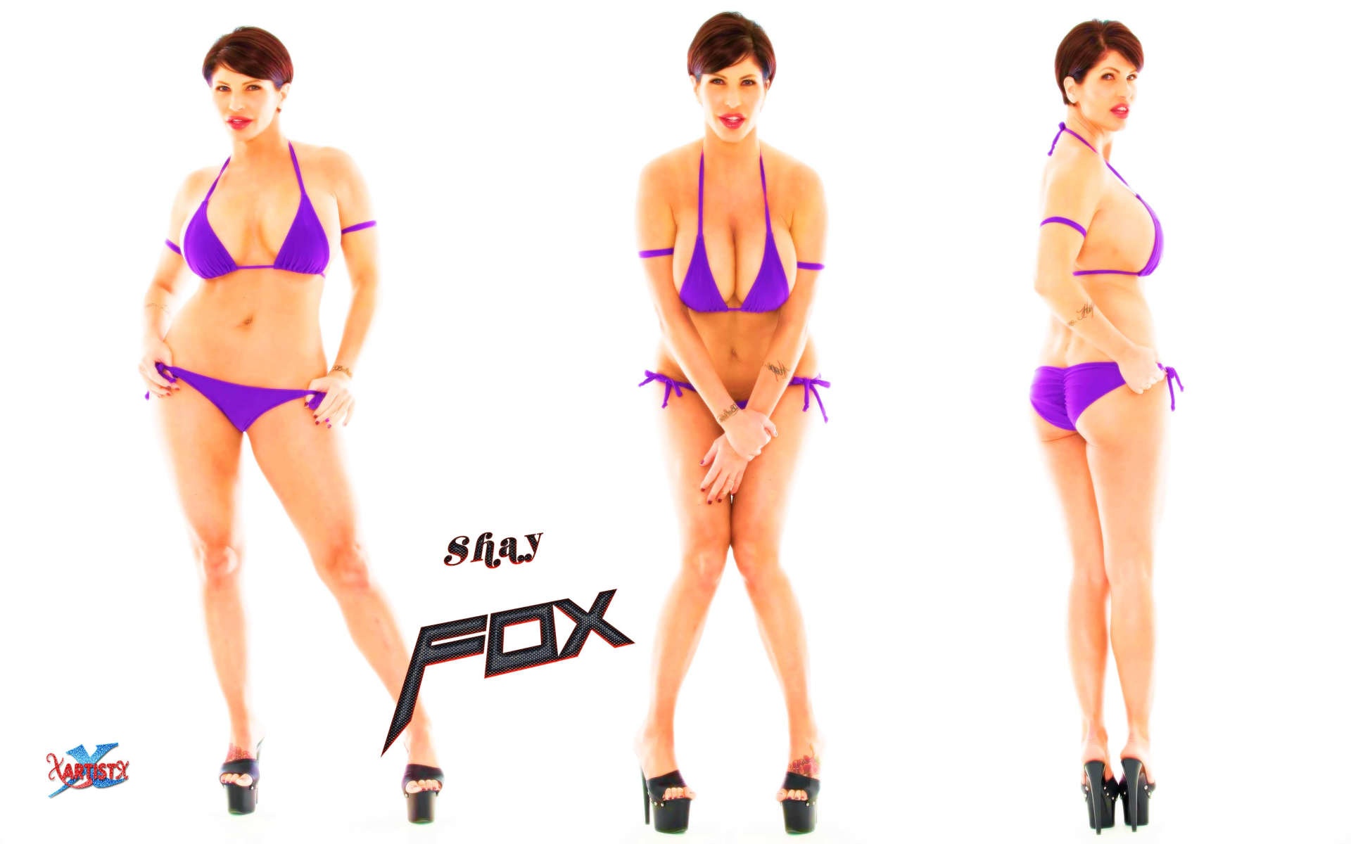 Hot Sexy Milf Shay Fox - Shay Fox curvy big tits porn star in sexy bikini hot milf ...