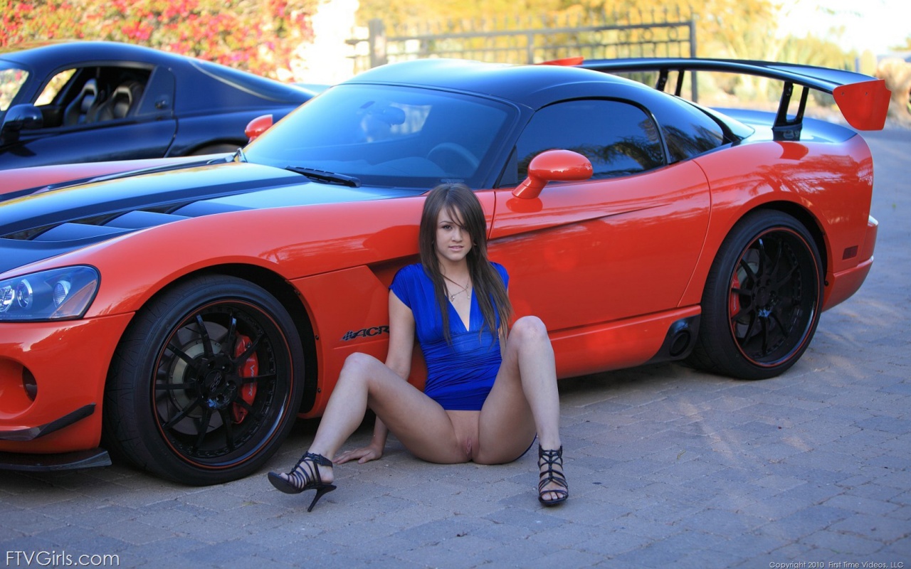 Dodge Viper and hot nude model wallpapers